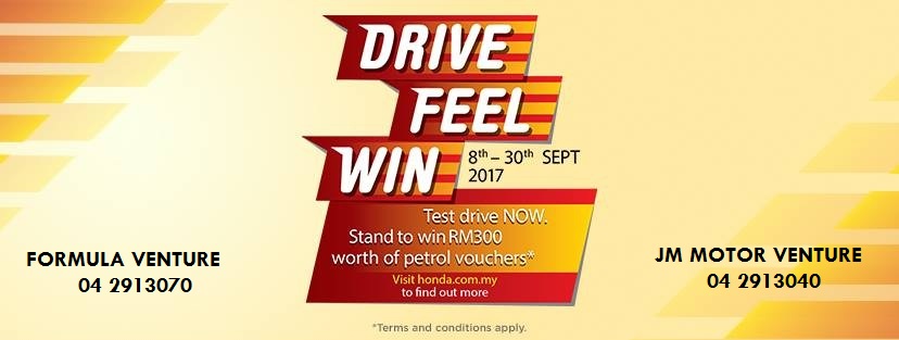 Honda Drive Feel Win 2017 promo