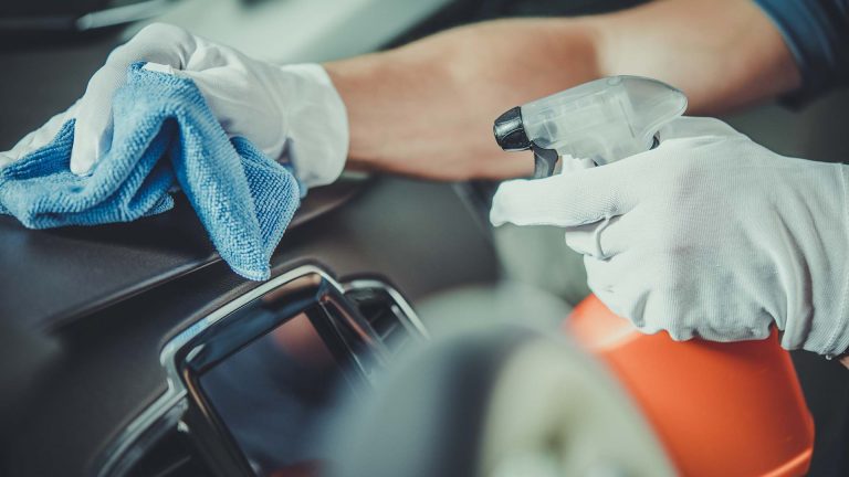 clean the interior of car